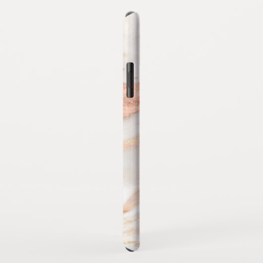 Elegant koper | Girly Roos Gold Marble Case-Mate iPhone Case (Achterkant/rechts)