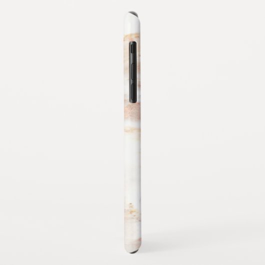 Elegant koper | Girly Roos Gold Marble Case-Mate iPhone Case (Achterkant/links)