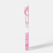 Elegant koper | Girly Roos Gold Marble Case-Mate iPhone Case (Achterkant / Links)