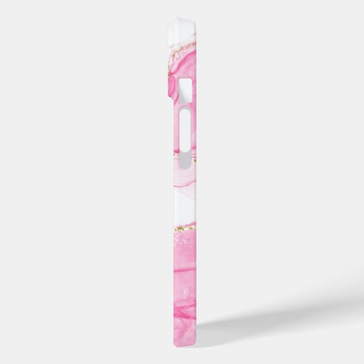 Elegant koper | Girly Roos Gold Marble Case-Mate iPhone Case (Achterkant / Links)