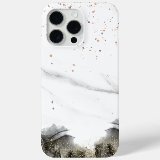Elegant koper | Girly Roos Gold Marble Case-Mate iPhone Case (Achterkant)