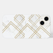 Elegant koper | Girly Roos Gold Marble Case-Mate iPhone Case (Achterkant (horizontaal))
