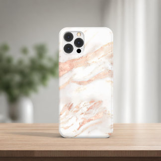 Elegant koper | Girly Roos Gold Marble iPhone 8/7 Plus Hoesje