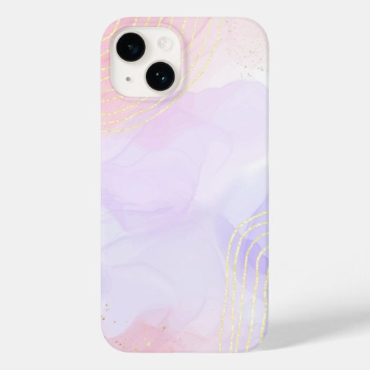 Elegant koper | Girly Roos Gold Marble Case-Mate iPhone Case (Achterkant)