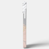 Elegant koper | Girly Roos Gold Marble Case-Mate iPhone Case (Achterkant / Links)