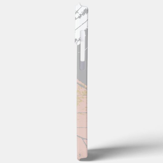 Elegant koper | Girly Roos Gold Marble Case-Mate iPhone Case (Achterkant / Links)