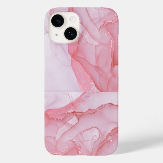 Elegant koper | Girly Roos Gold Marble Case-Mate iPhone Case (Achterkant)