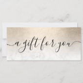 Elegant koper goud witte marmer make-up artiest (Voorkant)