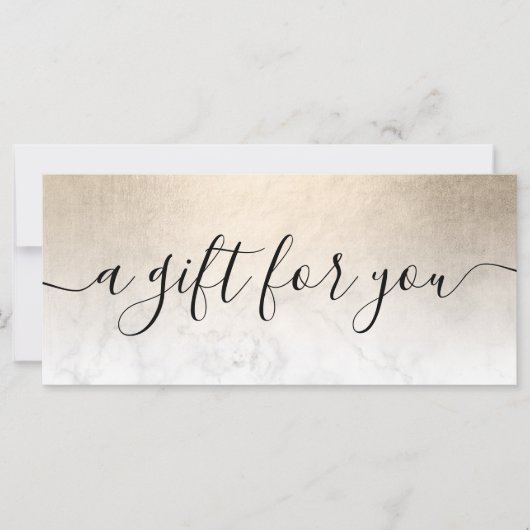 Elegant koper goud witte marmer make-up artiest (Voorkant)