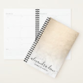 Elegant koper goud witte marmer make-up artiest planner (Display)