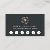 Elegant koper Hibiscus Flower Klantenkaartje (Voorkant)