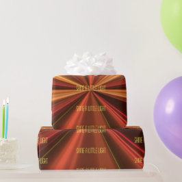 Elegant koper metallisch patroon prachtig stijlvol cadeaupapier