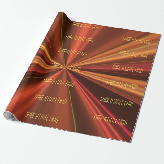 Elegant koper metallisch patroon prachtig stijlvol cadeaupapier (Uitgerold)