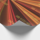 Elegant koper metallisch patroon prachtig stijlvol cadeaupapier (Hoek)