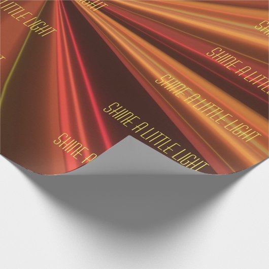 Elegant koper metallisch patroon prachtig stijlvol cadeaupapier (Hoek)