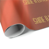 Elegant koper metallisch patroon prachtig stijlvol cadeaupapier (Rol Hoek)