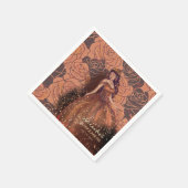 Elegant  Koper Roos Quinceañera Napkin Servet (Hoek)