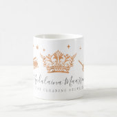 Elegant Koper Royal Bloemen & Foliage Reiniging Koffiemok (Center)