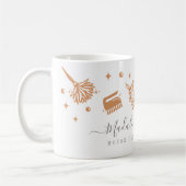 Elegant Koper Royal Bloemen & Foliage Reiniging Koffiemok (Links)