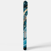 Elegant koper | Vrouwelijk opulent Blauwgroen goud Case-Mate iPhone Case (Achterkant / Rechts)