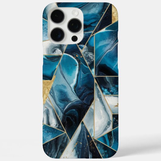Elegant koper | Vrouwelijk Opulent Blauwgroen Goud Case-Mate iPhone Case (Achterkant)