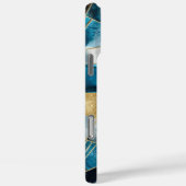 Elegant koper | Vrouwelijk Opulent Blauwgroen Goud Case-Mate iPhone Case (Achterkant / Rechts)