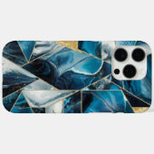 Elegant koper | Vrouwelijk Opulent Blauwgroen Goud Case-Mate iPhone Case (Achterkant (horizontaal))