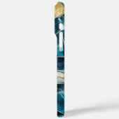 Elegant koper | Vrouwelijk Opulent Blauwgroen Goud Case-Mate iPhone Case (Achterkant / Links)
