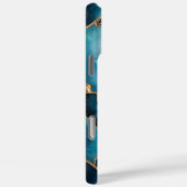 Elegant koper | Vrouwelijk Opulent Blauwgroen Goud Case-Mate iPhone Case (Achterkant / Rechts)