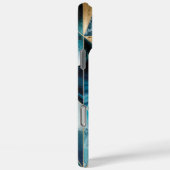Elegant koper | Vrouwelijk Opulent Blauwgroen Goud Case-Mate iPhone Case (Achterkant / Rechts)