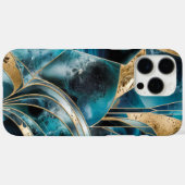 Elegant koper | Vrouwelijk Opulent Blauwgroen Goud Case-Mate iPhone Case (Achterkant (horizontaal))
