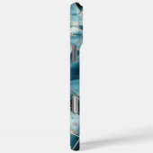 Elegant koper | Vrouwelijk Opulent Blauwgroen Goud Case-Mate iPhone Case (Achterkant / Rechts)
