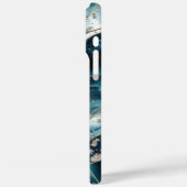 Elegant koper | Vrouwelijk Opulent Blauwgroen Goud Case-Mate iPhone Case (Achterkant / Links)