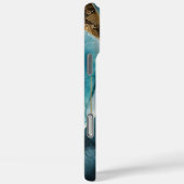 Elegant koper | Vrouwelijk Opulent Blauwgroen Goud Case-Mate iPhone Case (Achterkant / Rechts)