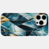 Elegant koper | Vrouwelijk Opulent Blauwgroen Goud Case-Mate iPhone Case (Achterkant (horizontaal))