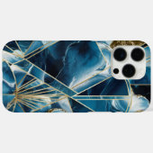 Elegant koper | Vrouwelijk Opulent Blauwgroen Goud Case-Mate iPhone Case (Achterkant (horizontaal))