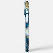 Elegant koper | Vrouwelijk Opulent Blauwgroen Goud Case-Mate iPhone Case (Achterkant / Links)