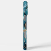 Elegant koper | Vrouwelijk opulent Blauwgroen goud Case-Mate iPhone Case (Achterkant / Rechts)