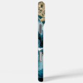 Elegant koper | Vrouwelijk Opulent Blauwgroen Goud Case-Mate iPhone Case (Achterkant / Rechts)