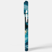 Elegant koper | Vrouwelijk Opulent Blauwgroen Goud Case-Mate iPhone Case (Achterkant / Links)