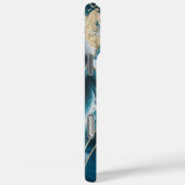 Elegant koper | Vrouwelijk Opulent Blauwgroen Goud Case-Mate iPhone Case (Achterkant / Rechts)