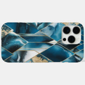 Elegant koper | Vrouwelijk Opulent Blauwgroen Goud Case-Mate iPhone Case (Achterkant (horizontaal))
