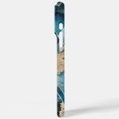 Elegant koper | Vrouwelijk Opulent Blauwgroen Goud Case-Mate iPhone Case (Achterkant / Links)