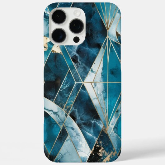 Elegant koper | Vrouwelijk Opulent Blauwgroen Goud Case-Mate iPhone Case (Achterkant)