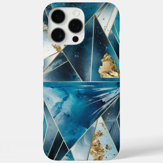 Elegant koper | Vrouwelijk Opulent Blauwgroen Goud Case-Mate iPhone Case (Achterkant)