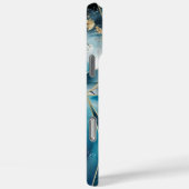Elegant koper | Vrouwelijk Opulent Blauwgroen Goud Case-Mate iPhone Case (Achterkant / Rechts)