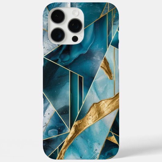 Elegant koper | Vrouwelijk Opulent Blauwgroen Goud Case-Mate iPhone Case (Achterkant)