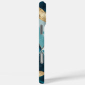 Elegant koper | Vrouwelijk Opulent Blauwgroen Goud Case-Mate iPhone Case (Achterkant / Rechts)