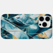 Elegant koper | Vrouwelijk Opulent Blauwgroen Goud Case-Mate iPhone Case (Achterkant (horizontaal))