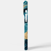 Elegant koper | Vrouwelijk Opulent Blauwgroen Goud Case-Mate iPhone Case (Achterkant / Links)